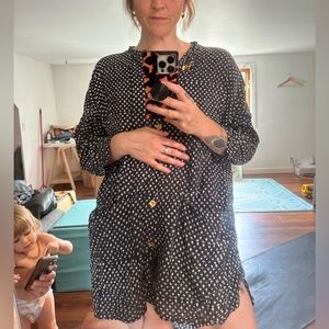 Designer shirt; Megan Ilene button tunic